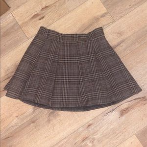Tan Plaid skirt